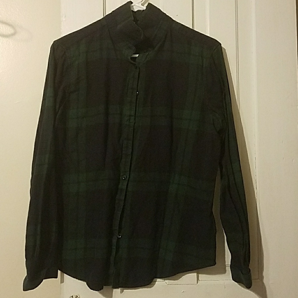 Brooks Brothers Outlet Green/Navy Blue Button Down